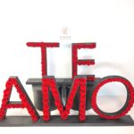 Letras TE AMO de Rosas Eternas