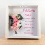 Cuadro de flores preservadas con Mensaje Especial