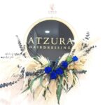 Aro de Flores Preservadas con Pampas