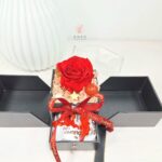 Caja Rosa Eterna con Cajón y Bombones